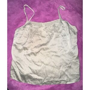 Skims silk cami Sage Green Pearly Cute Top Womens Medium Lingerie